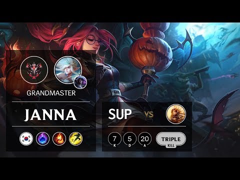Janna Support vs Leona - KR Grandmaster Patch 9.16