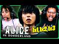 ALICE IN BORDERLAND Season 1 Eps 1 2 3 REACTION 今際の国のアリス Netflix Original