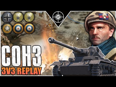Super Blob = Easy Target | 3v3 L' Aquila | Company of Heroes 3 Replays #19