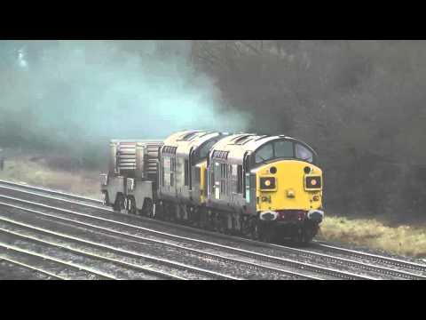 37087/37194 6C53 Sellafield - Crewe flasks 17th March 2012 TOP THRASH !!!