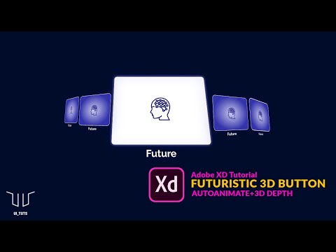 3D Transform | Futuristic 3D Animation in Adobe XD Auto animate