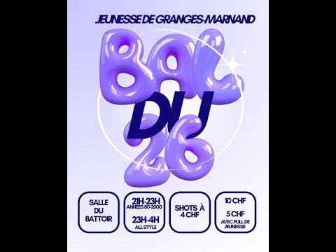LA JEUNESSE DE GRANGES MARNAND ORGANISE SON BAL DU 26 DECEMBRE 2025