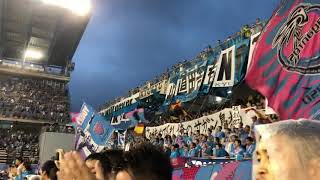 トーレス引退試合！練習時の鳥栖応援映像(ピッチ側目線)