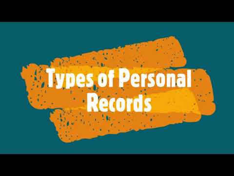 Types of Personal Records