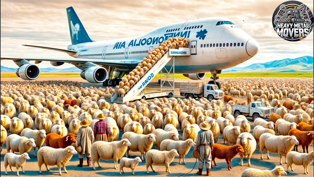 Moving Giant Sheep This Way - Heavy Equipment Fails and Unbelievable Agriculture Technology