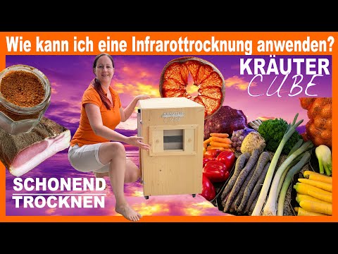 Kräuter trocknen | Gemüse trocknen | Obst trocknen | Pilze trocknen | Was kann Kräutercube trocknen?