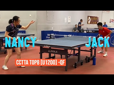Jack QIU vs Nancy LAN - CCTTA Top 8 - U1200 - Quarter Final - 12 Feb 2023