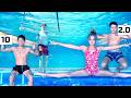 Sibling Rivalry Underwater Gymnastics Competition