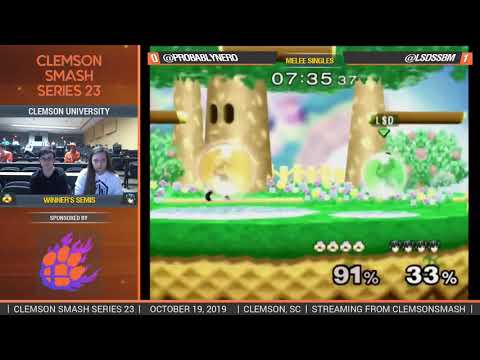 Clemson Smash Series 23 - Winners Semis - LSD (Marth) vs. Nero (Sheik) - SSBM