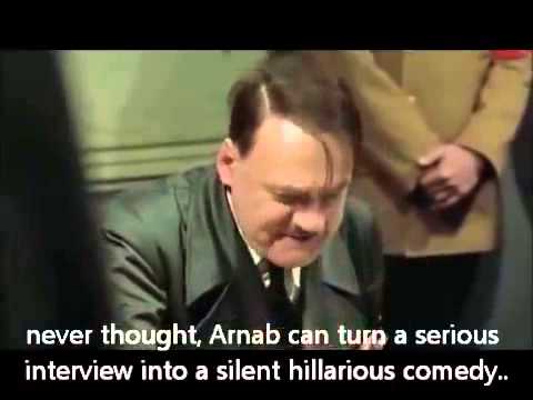 Hitler's reaction to  Frankly Speaking with Rahul Gandhi by Arnab Goswami