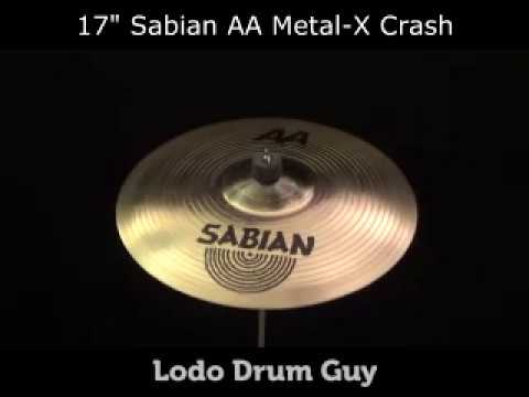 SOLD OUT 17" Sabian AA Metal-X Crash Cymbal