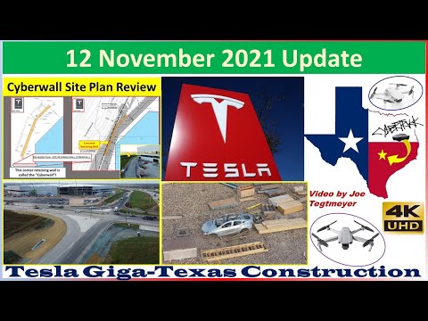 Tesla Gigafactory Texas 12 November 2021 Cyber Truck & Model Y Factory Construction Update (08:00AM)