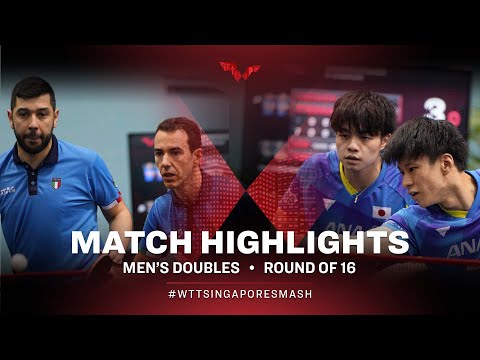 Niagol Stoyanov/Mihai Bobocica vs Shunsuke Togami/Yukiya Uda | MD | Singapore Smash 2022 (R16)