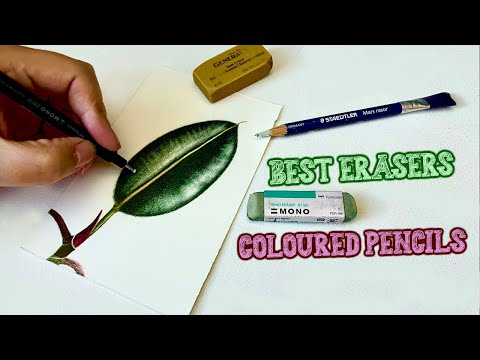 My Favourite Erasers | The Best Erasers For Coloured Pencils.