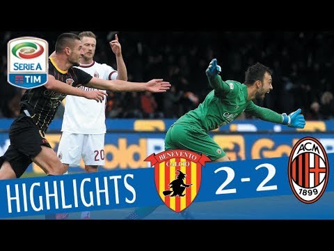 Benevento - Milan 2-2 - Highlights - Giornata 15 - Serie A TIM 2017/18