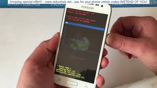 How to Hard Reset/Remove Password Samsung Galaxy Core Prime