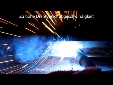 Die Drahtvorschubgeschwindigkeit (MIG/MAG-Schweißen Stahl)