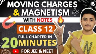 Moving Charges and Magnetism Class 12 | Physics | For JEE & NEET | Full Revision In 20 Minutes