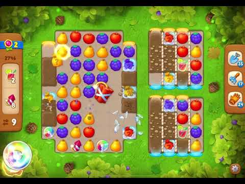 GardenScapes Level 2746 no boosters (15 moves)