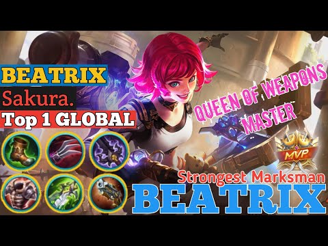 Powerful Shot Beatrix No One Can Stop ~ 90.8% Win Rate [Top 1 Global Beatrix] Sakura. Mobile Legend