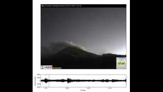 preview picture of video '2015-01-05 night time-lapse video of Fuego volcano, Guatemala'