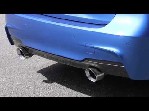 F30 AWE Tuning Touring Edition exhaust with Performance Mid Pipe and 102mm chrome tips