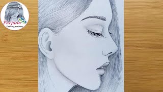 Farjana Drawing Academy Alone Girl Pencil Sketch How To