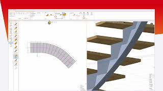 Spindeltreppe mit Mittelholm konstruieren