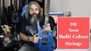 Video thumbnail for DR strings NEON Multi Colour by Lee Armitage - The Evil Wizard