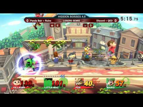 Hidden Bosses 4.0 Doubles  LOSERS SEMIS - Panda Bair + Ruins vs Discord + QED