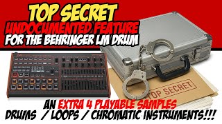 Behringer LM Drum : Top Secret Undocumented Feature Play Extra Instruments / Drums / Loops