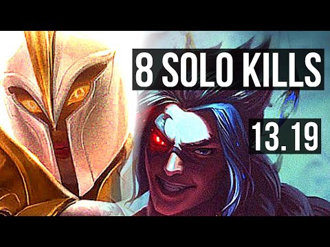 KAYLE vs KAYN (TOP) | 8 solo kills, 13/2/6, Legendary, 300+ games | TR Diamond | 13.19