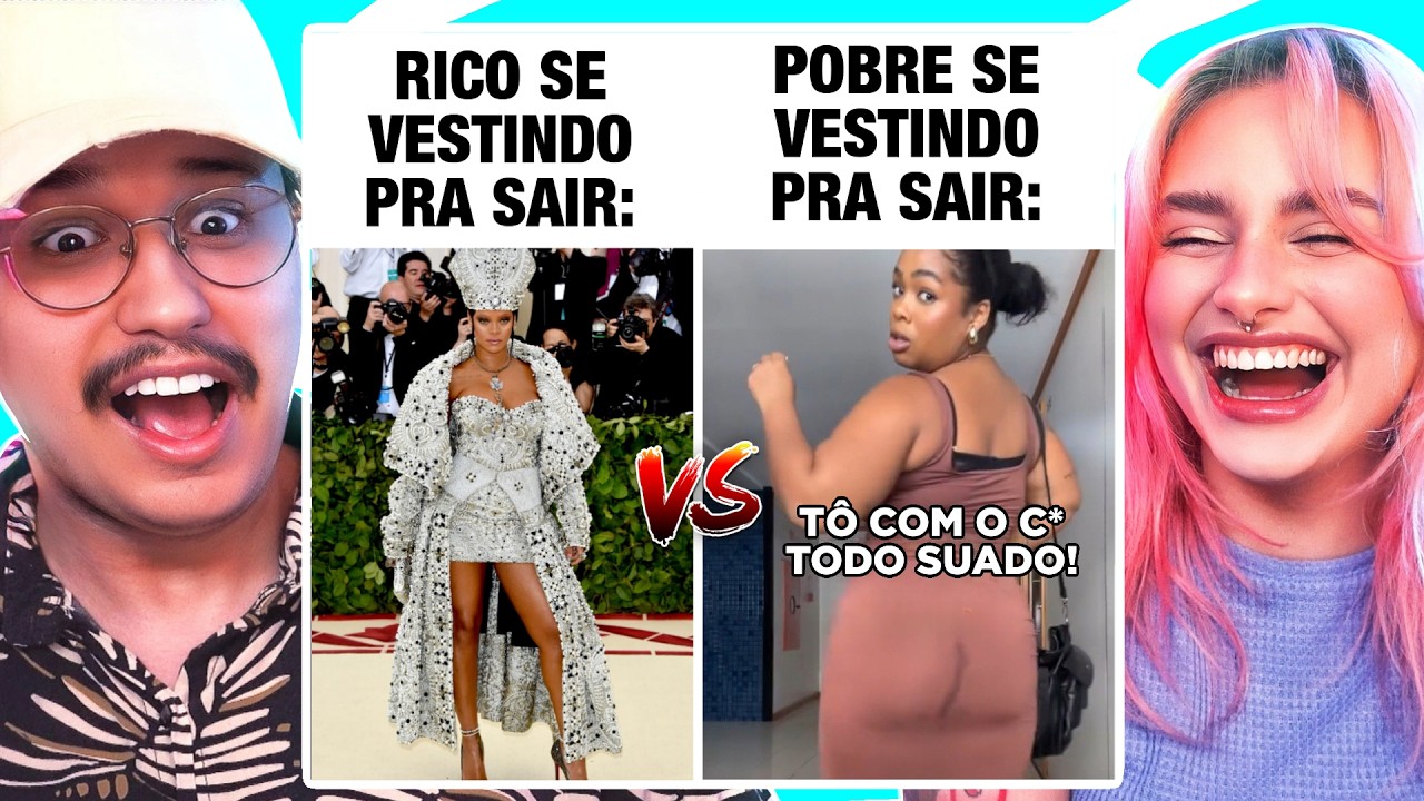 esse RICO VS POBRE nos fez CHORAR DE RIR
