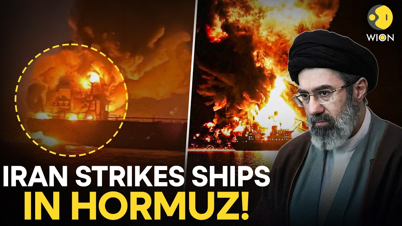 US-Iran War LIVE: Iran Hits Cargo Ships In Strait of Hormuz | Middle East On The Brink | WION