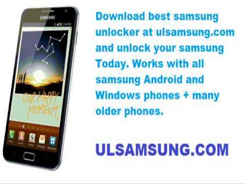Free unlock samsung m110