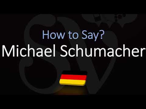 How to Pronounce Michael Schumacher? (CORRECTLY)