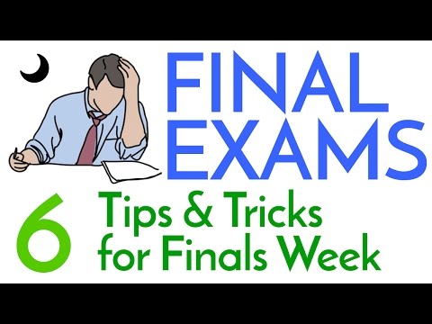 ファイナルウィーク!- 6つの勉強のコツとコツ (Finals Week! - 6 Study Tips & Tricks)