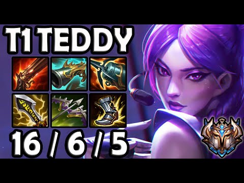 T1 Teddy KAISA ADC vs APHELIOS - Patch 11.4 Korea Challenger ✅