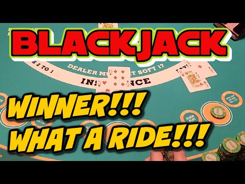 ????Blackjack • Winning Session!! What a Roller Coaster Ride! Up to $200 Bets