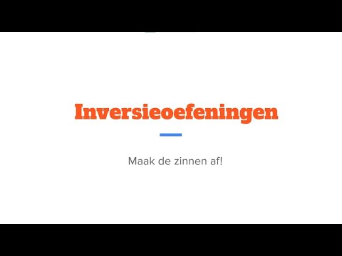 Practise INVERSION in Dutch with me LIVE #learnDutch #wordorder #inversie #woordvolgorde