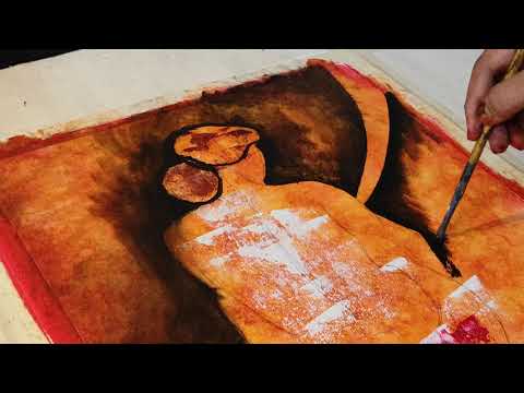 Figurative abstract | figurative women Abstract | painting for beginners | Step by Step