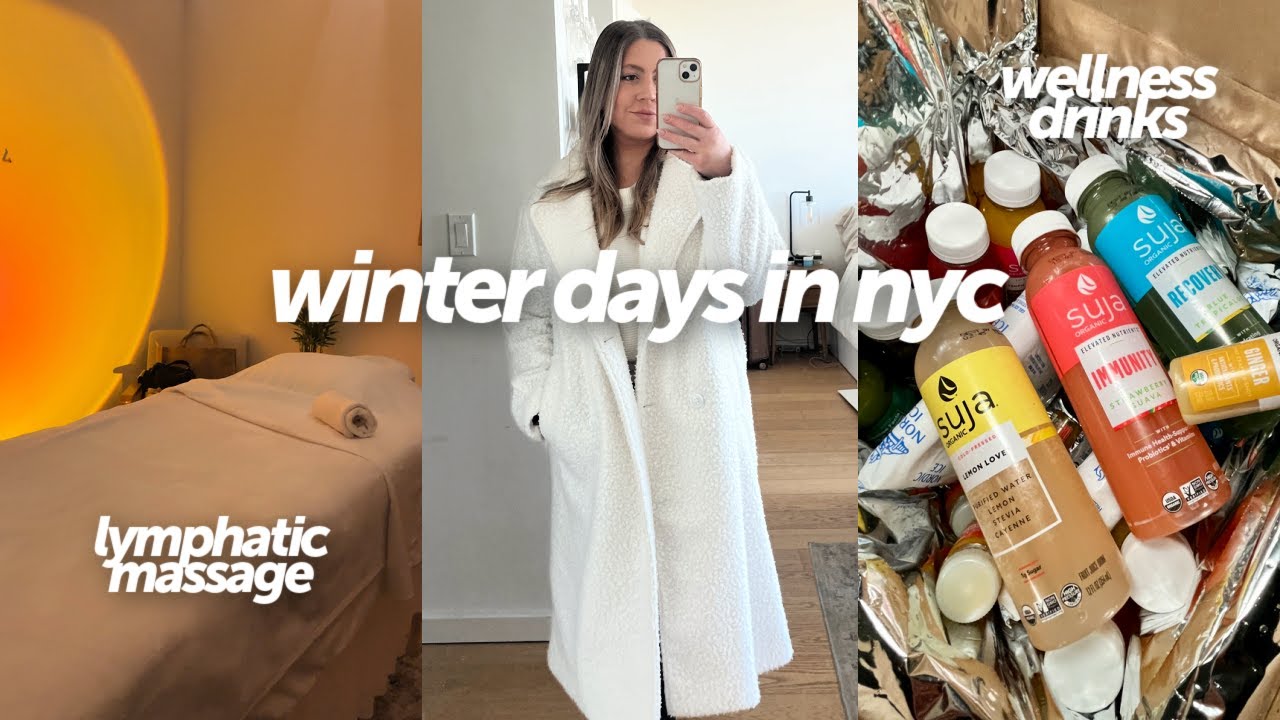 JANUARY DAYS IN MY LIFE IN NYC: LYMPHATIC MASSAGE, WINTER HAUL, WELLNESS DRINKS, & PACKING!