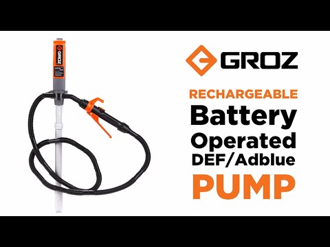 GROZ Rechargeable Battery Operated DEF/AdBlue Pump (BOP/60)