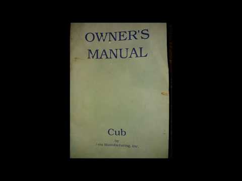 Dutchmen Cub Owners Manual
