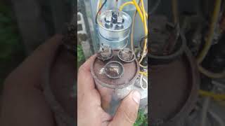 How to wire AC Capacitor... blue brown and yellow or red wires ac not cooling (SOLVED)