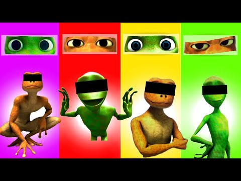 Wrong Eyes DAME TU COSITA and PATILA CHALLENGE Alien Green El Chombo Dance Wrong Heads Yeşil Uzaylı