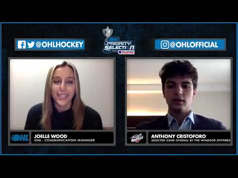 2022 #OHLDraft Interview - Anthony Cristoforo (Windsor Spitfires)