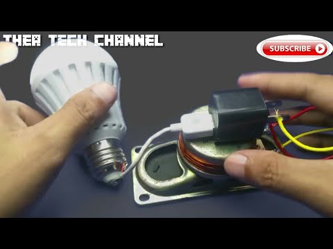 Free Energy light bulb with speaker 100% | Thea Tech Video