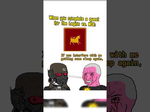 When you complete a quest for the legion vs ncr: #fallout #memes #shorts