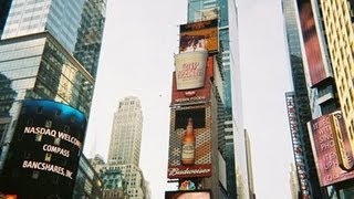 MBeyeline on NBC billboard in Times Square